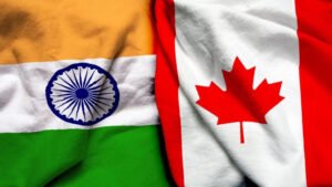 India and Canada flags