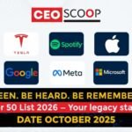 Nominations Now Open: Be Part of the Disruptor 50 List 2026 by CEO Scoop Magazine
