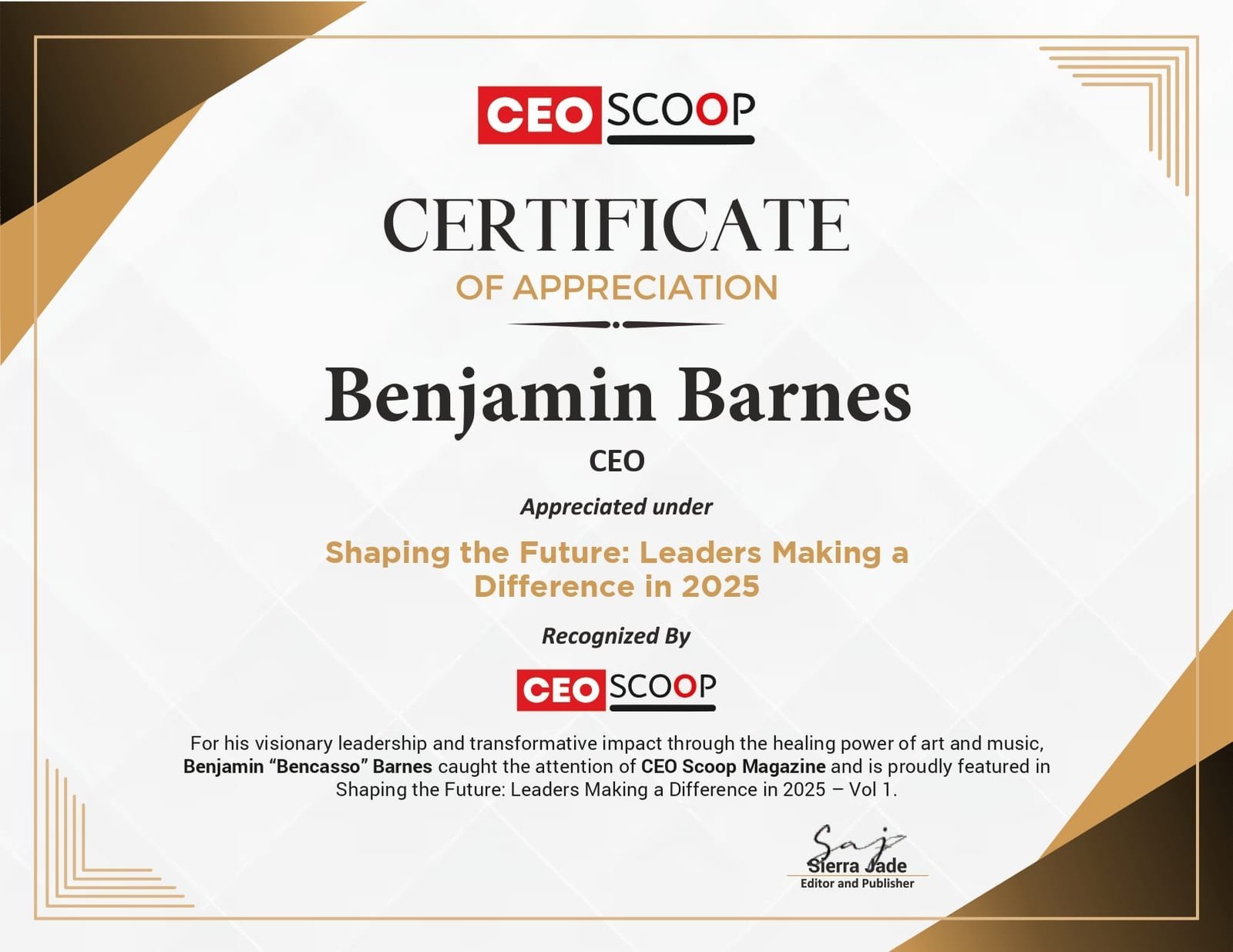 The Inspiring Journey of Benjamin Barnes